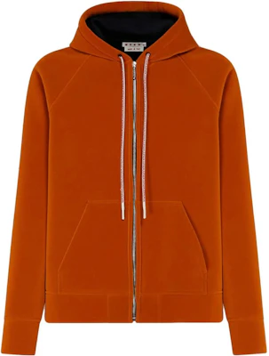 MARNI Orange Solid Logo Print Drawstring Zip Hoodie Jacket FUMU0128A0-UTV983-10841 Buy MARNI Orange Solid Logo Print Drawstring Zip Hoodie Jacket FUMU0128A0-UTV983-10841