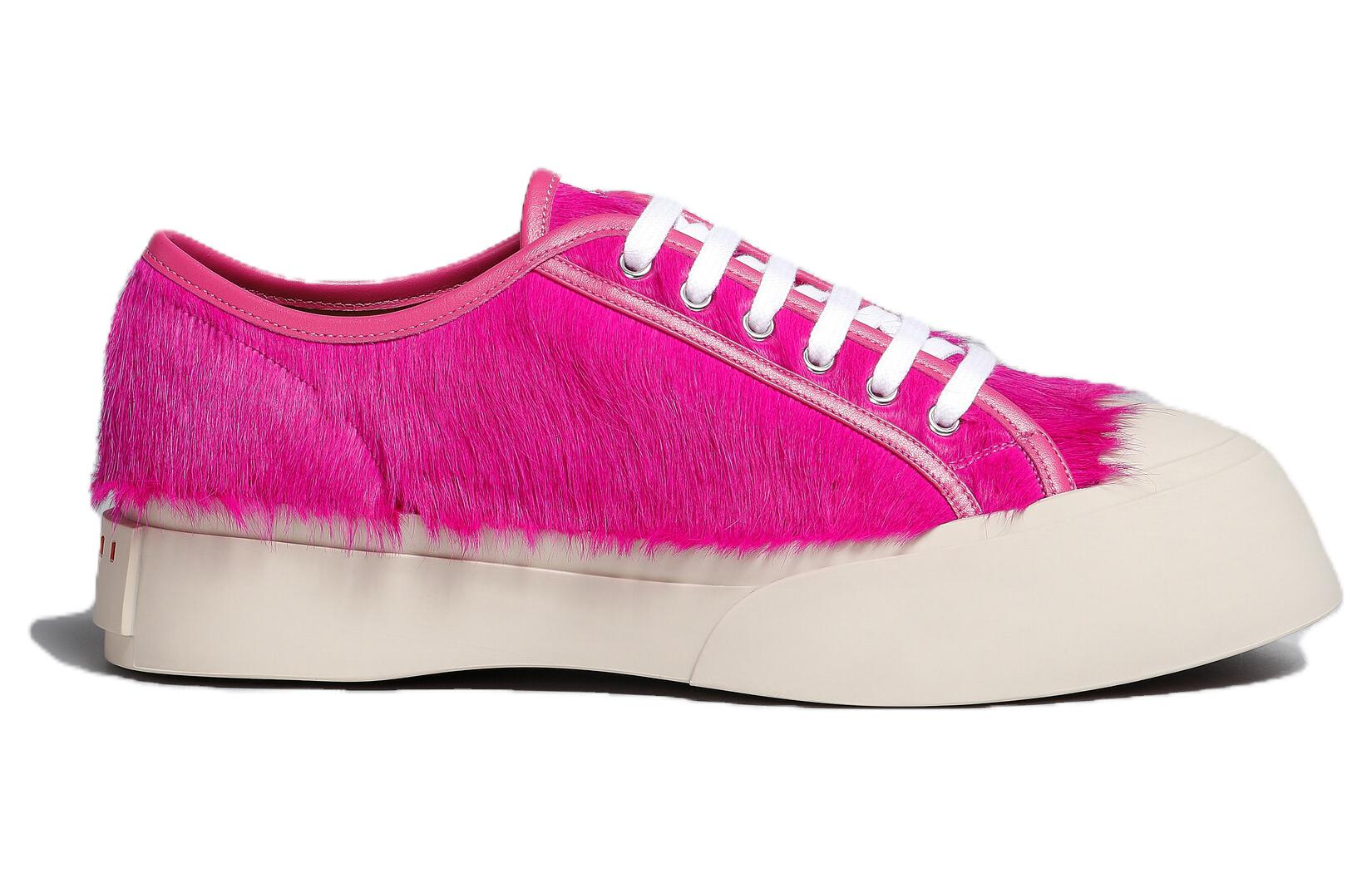 Order Marni Pablo Lace-Up Sneaker 'Fuchsia Calf Hair' SNZU002002-P4122-00C57