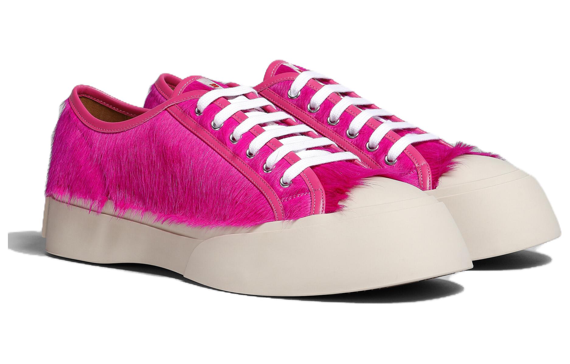 Lookbook Marni Pablo Lace-Up Sneaker 'Fuchsia Calf Hair' SNZU002002-P4122-00C57