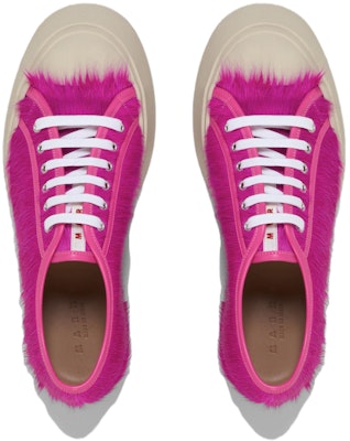 マルニ Pablo レースアップスニーカー (フューシャカーフヘア) SNZU002002-P4122-00C57 Purchase マルニ Pablo レースアップスニーカー (フューシャカーフヘア) SNZU002002-P4122-00C57