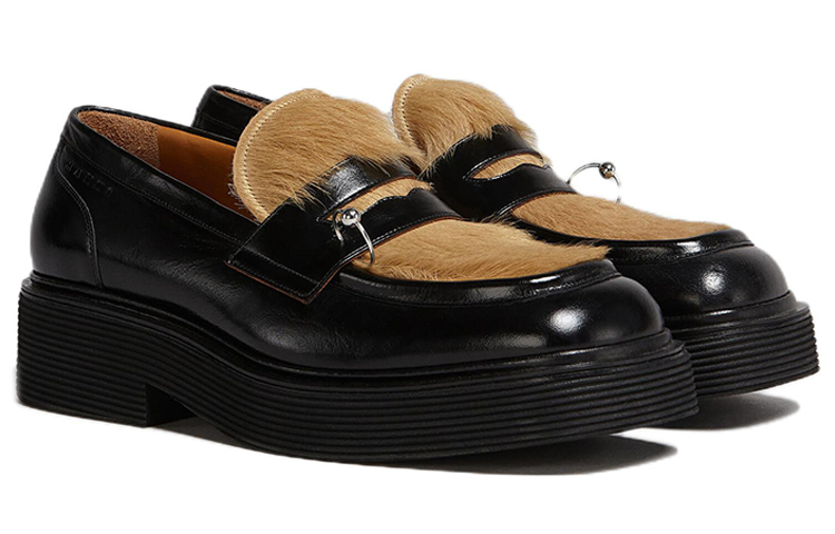 Lookbook Marni Plataforma Derby 'Negro Beige' MOMR004403P5296Z0621