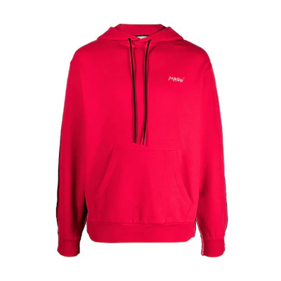 Marni Red Hoodie with Solid Color and Logo Print FUMU0073P9-USCV82-CLR64