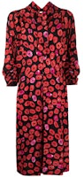 MARNI Red Lip Print Tie-Neck Long Sleeve Dress Red ABMA0670A0-UTV822-KTN99 MARNI Red Lip Print Tie-Neck Long Sleeve Dress Red ABMA0670A0-UTV822-KTN99