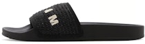 Buy Marni Selipar 'Braided Raffia - Hitam' SAMR003702-P3860-00N99