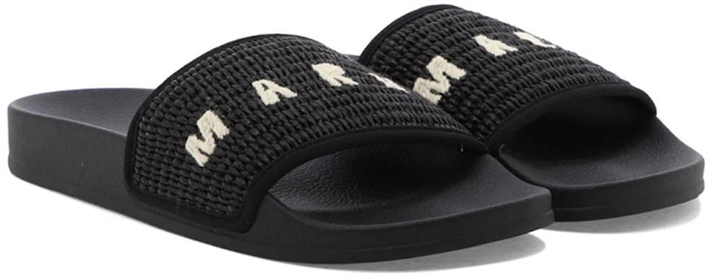 Marni Slide 'Braided Raffia - Black' SAMR003702-P3860-00N99 Lookbook Marni Slide 'Braided Raffia - Black' SAMR003702-P3860-00N99