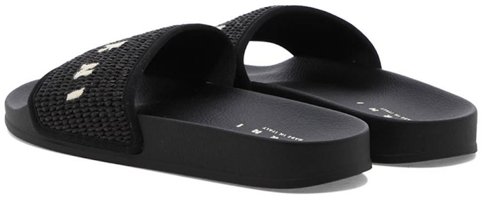 Marni Slide 'Braided Raffia - Black' SAMR003702-P3860-00N99 Purchase Marni Slide 'Braided Raffia - Black' SAMR003702-P3860-00N99