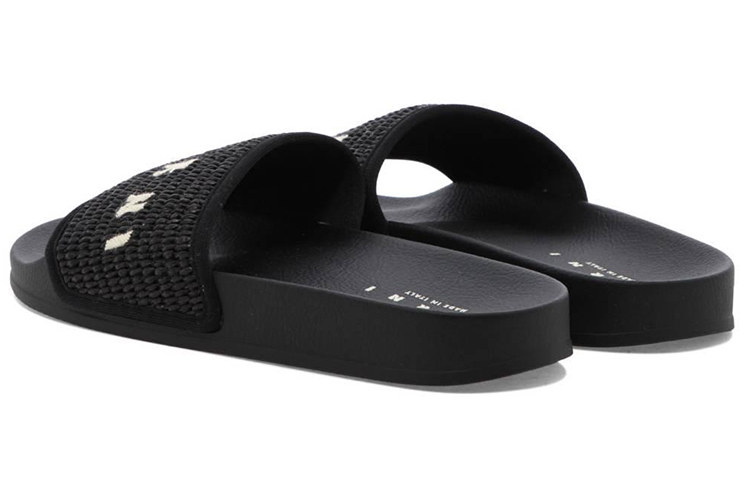 Purchase Marni Slide 'Braided Raffia - Black' SAMR003702-P3860-00N99