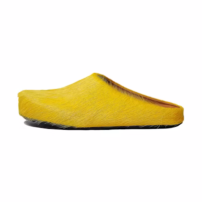 Marni Slider Sandals 'Yellow Calf Hair'