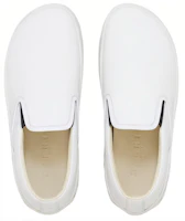 Shop MARNI 小牛皮套穿式運動鞋 白色
