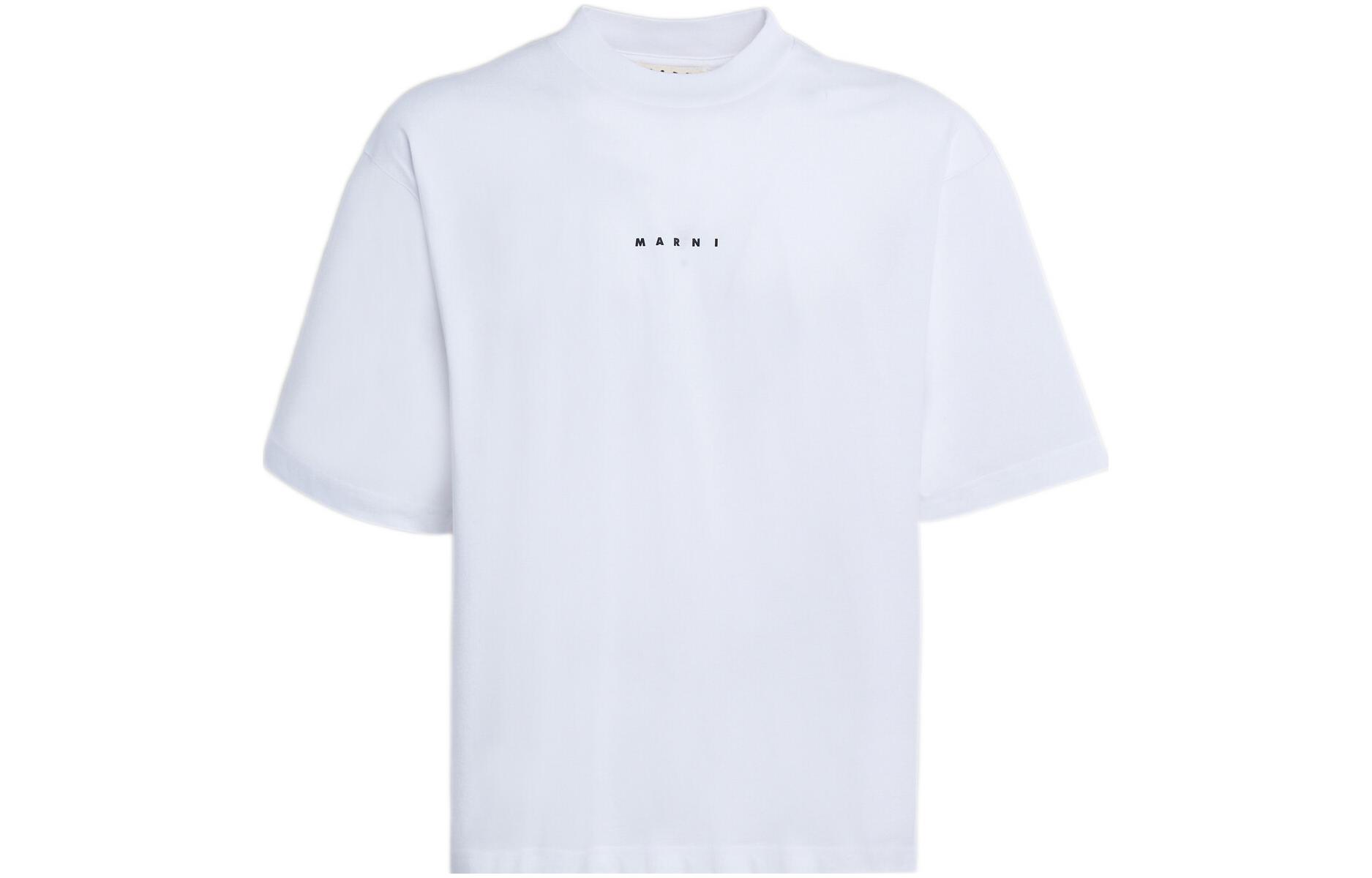 Order MARNI 男款純色字母印花圓領短袖T恤 HUMU0223P1-USCS87-LOW01