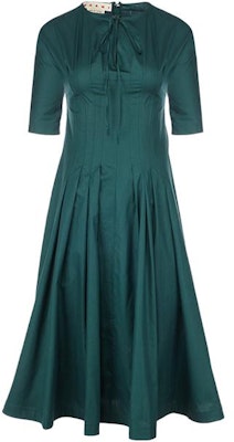 MARNI Solid Color Short Sleeve Dress Green ABMA0696A0-UTCZ56-00V60 Buy MARNI Solid Color Short Sleeve Dress Green ABMA0696A0-UTCZ56-00V60