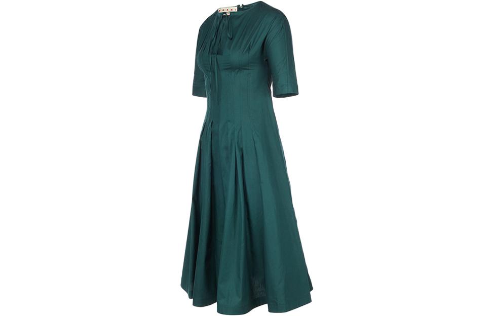 Lookbook MARNI 純色短袖連身裙 綠色 ABMA0696A0-UTCZ56-00V60