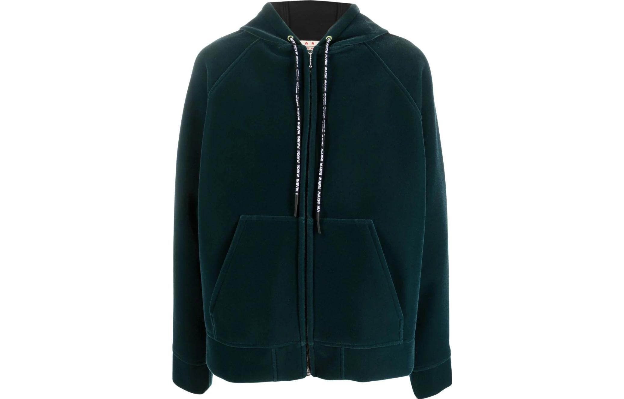 Marni Solid Color Zip Hoodie Jacket Red JUMU0179SUUTP78600R63