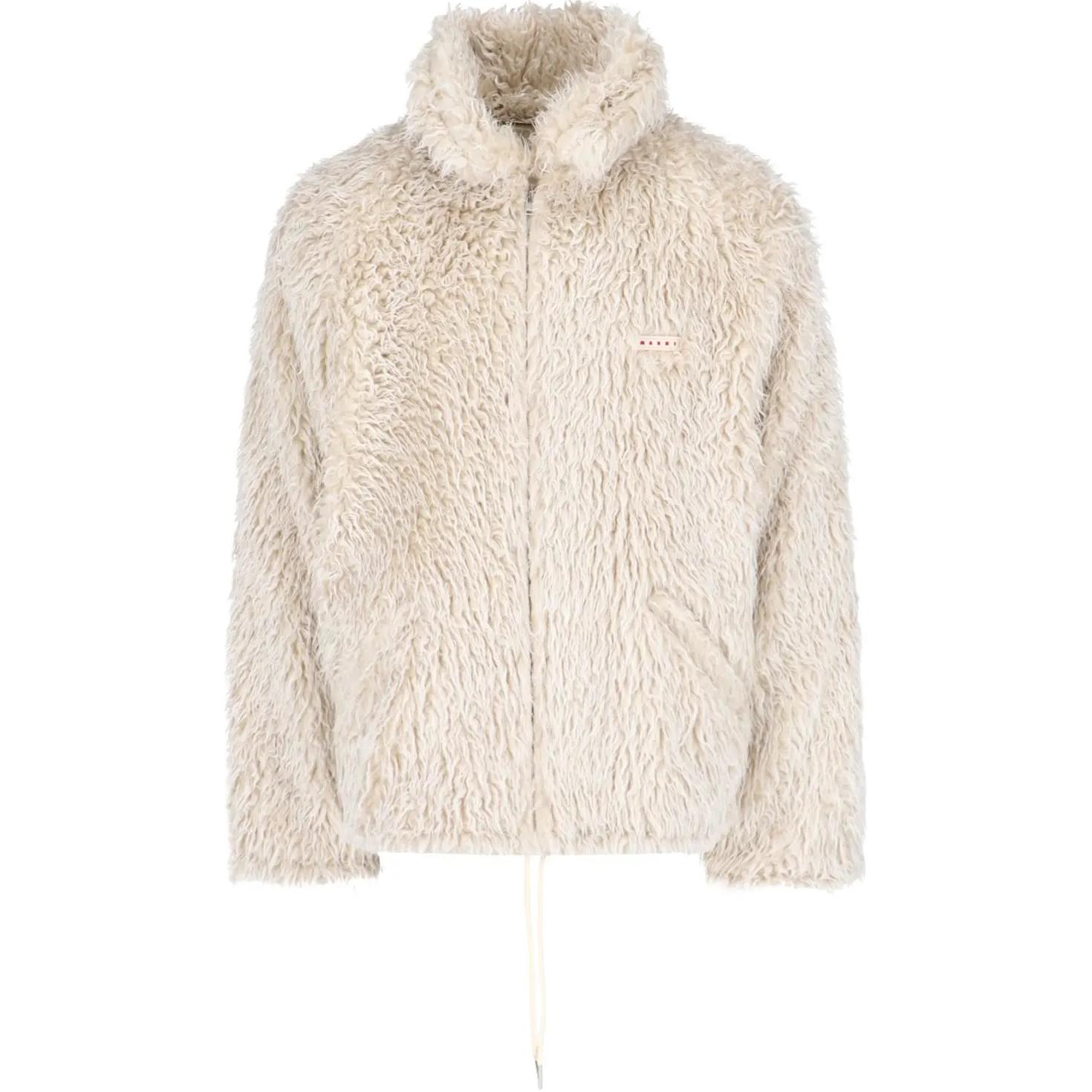 MARNI SS21 Brown Vintage Military Jacket with Hidden Buttons JUMU0065Y0-S52539-00W75