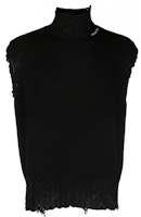 MARNI SS22 Black Vintage-Style Sleeveless Turtleneck Sweater. DVMG0045A0UFC65200N99 MARNI SS22 Black Vintage-Style Sleeveless Turtleneck Sweater. DVMG0045A0UFC65200N99
