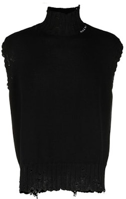 MARNI SS22 Black Vintage-Style Sleeveless Turtleneck Sweater. DVMG0045A0UFC65200N99 Order MARNI SS22 Black Vintage-Style Sleeveless Turtleneck Sweater. DVMG0045A0UFC65200N99