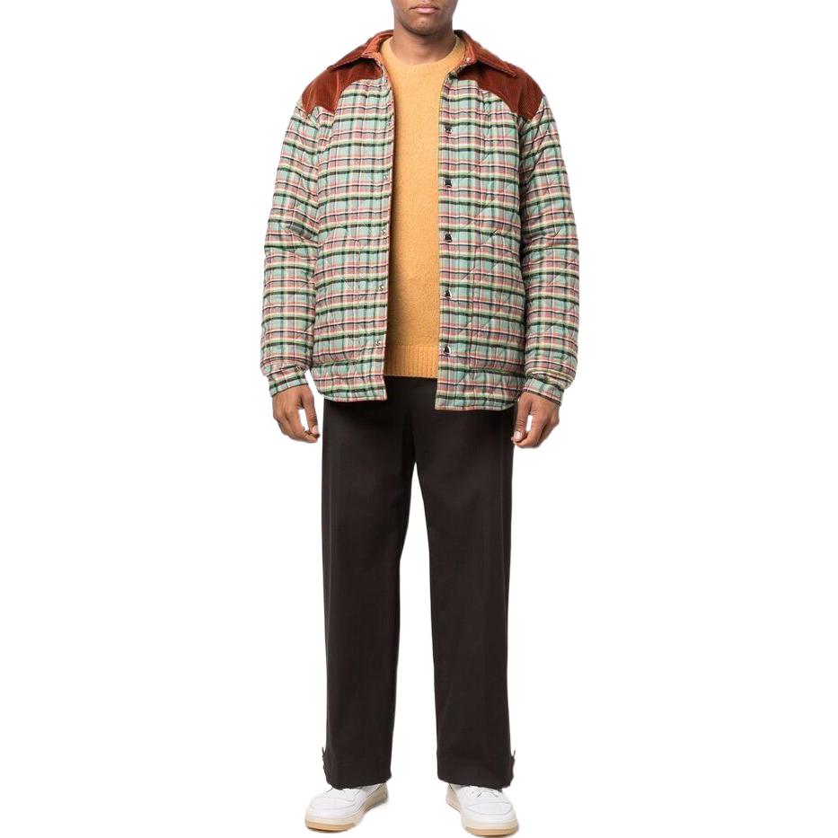 Lookbook MARNI SS22 Jaket Butang Panjang Berpetak Boleh Balik. JUMU0115QW-UTC094-CHV32