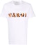 Order MARNI SS22 Striped Letter Print Crew Neck White T-Shirt. HUMU0170P1-USCS78-LOW01