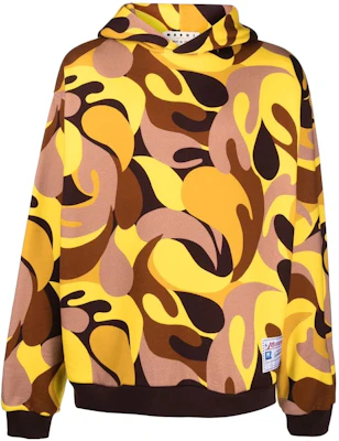 MARNI SS22 Abstract Camouflage Hoodie Yellow FUMU0067QX-UTC136-CAY48 Buy MARNI SS22 Abstract Camouflage Hoodie Yellow FUMU0067QX-UTC136-CAY48