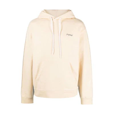 MARNI SS22 Black Hoodie with Printed Logo Menswear USCS75-FUMU0067P2-VFR21