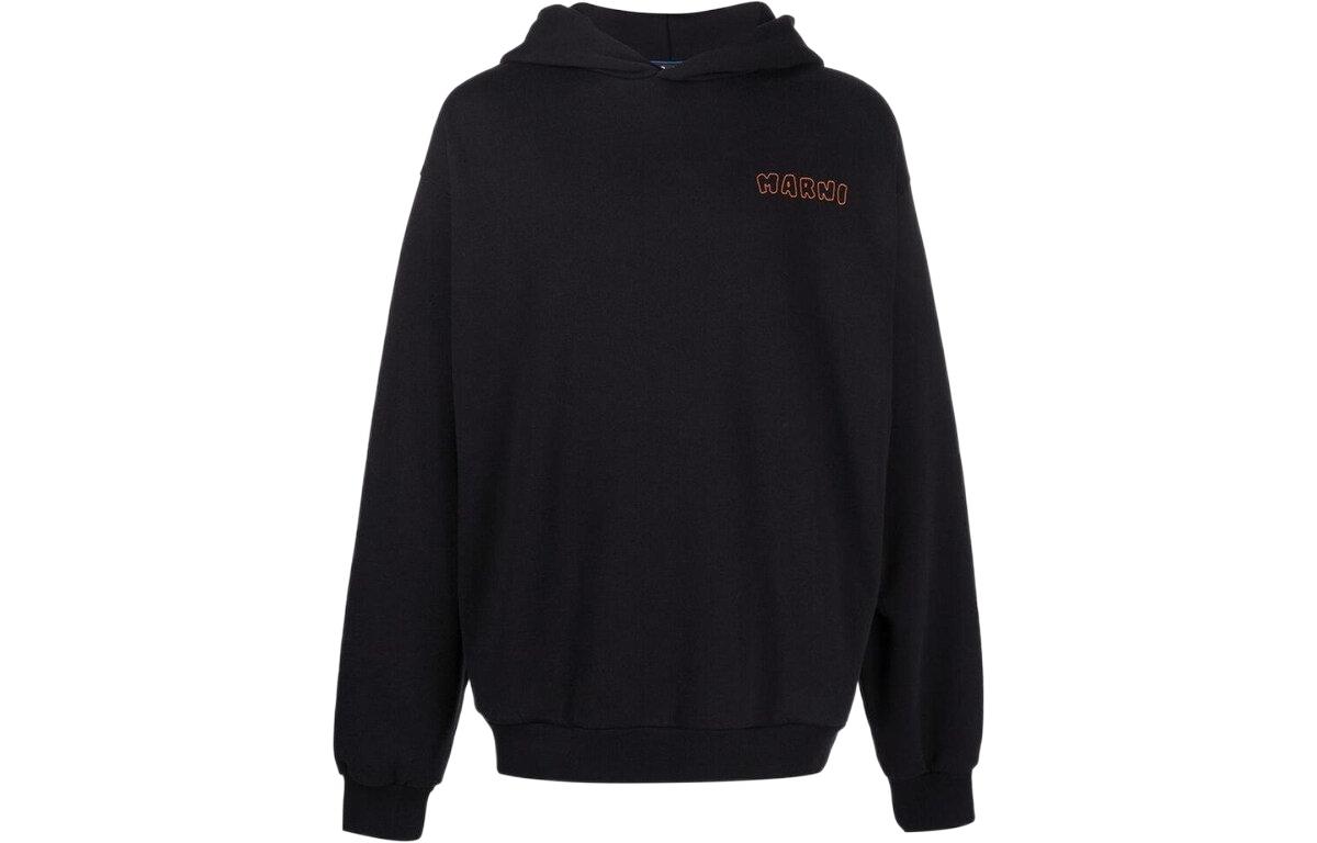 MARNI SS22 Black Print Hooded Jacket JUMU0120BUUTN895DLN99