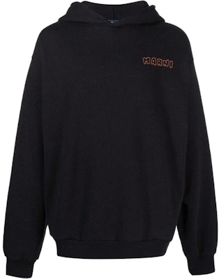 MARNI SS22 Black Hoodie with Printed Logo Menswear USCS75-FUMU0067P2-VFR21 Buy MARNI SS22 Black Hoodie with Printed Logo Menswear USCS75-FUMU0067P2-VFR21