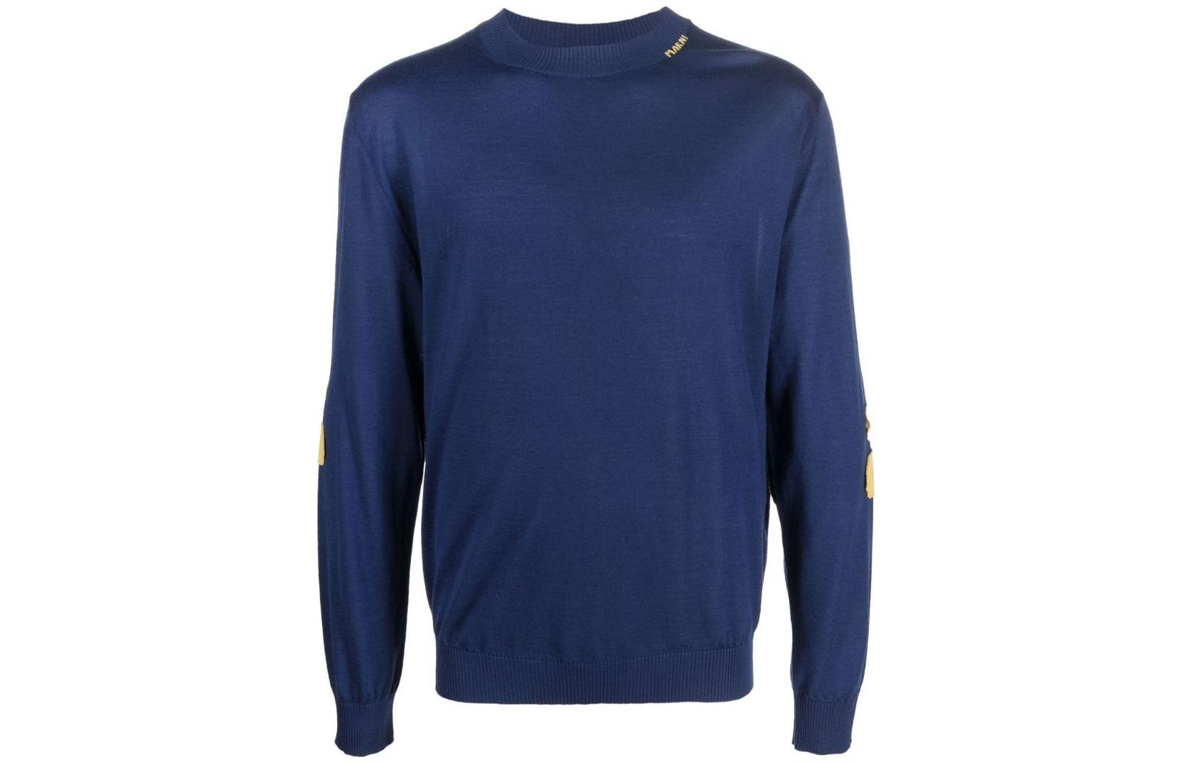 MARNI SS22 Blue Oversized Pullover Hoodie for Men USCT08FUMU0067P3BDB56