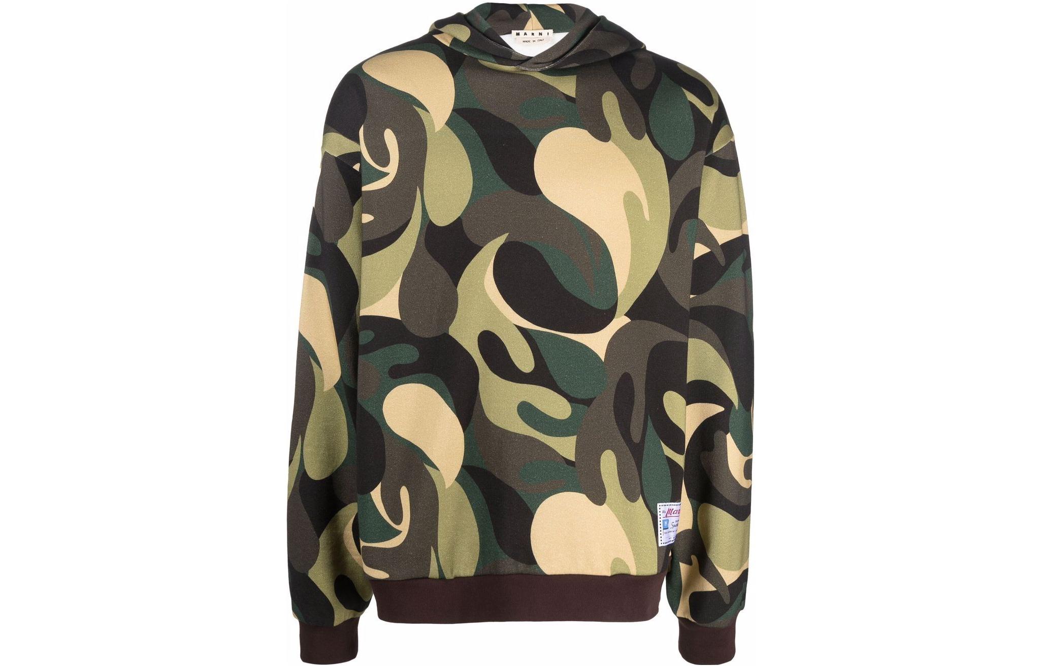 MARNI SS22 Checkered Patchwork Single-Breasted Jacket Navy Blue Menswear GUMU0067Q1UTW941CHB37