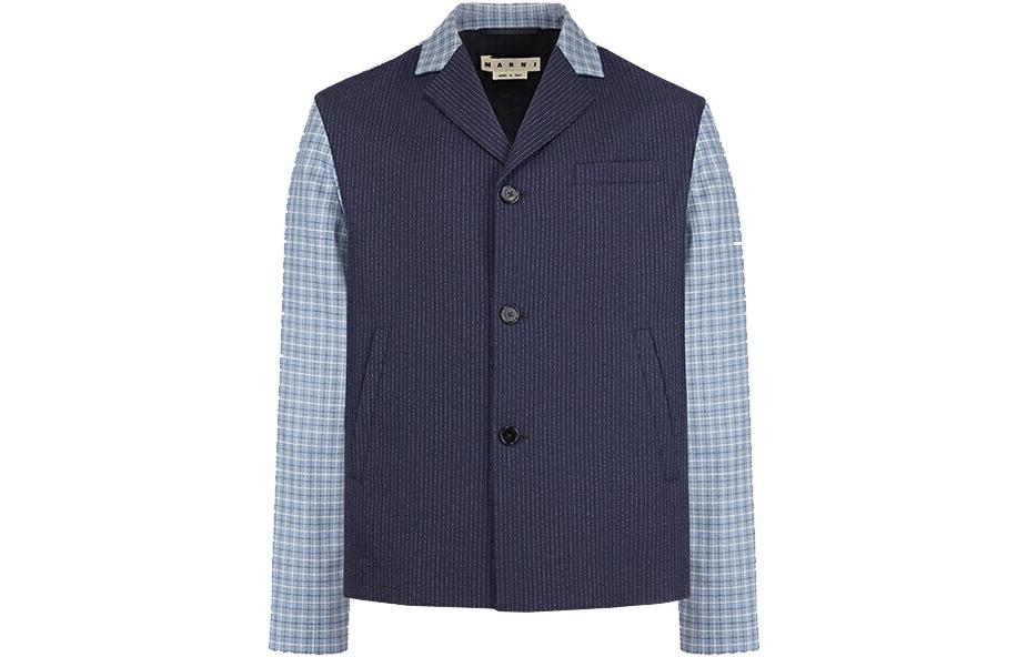 MARNI SS22 Colorblock Crewneck Pullover Sweatshirt Men’s Black GCMG0240Q0UFC318BLB44