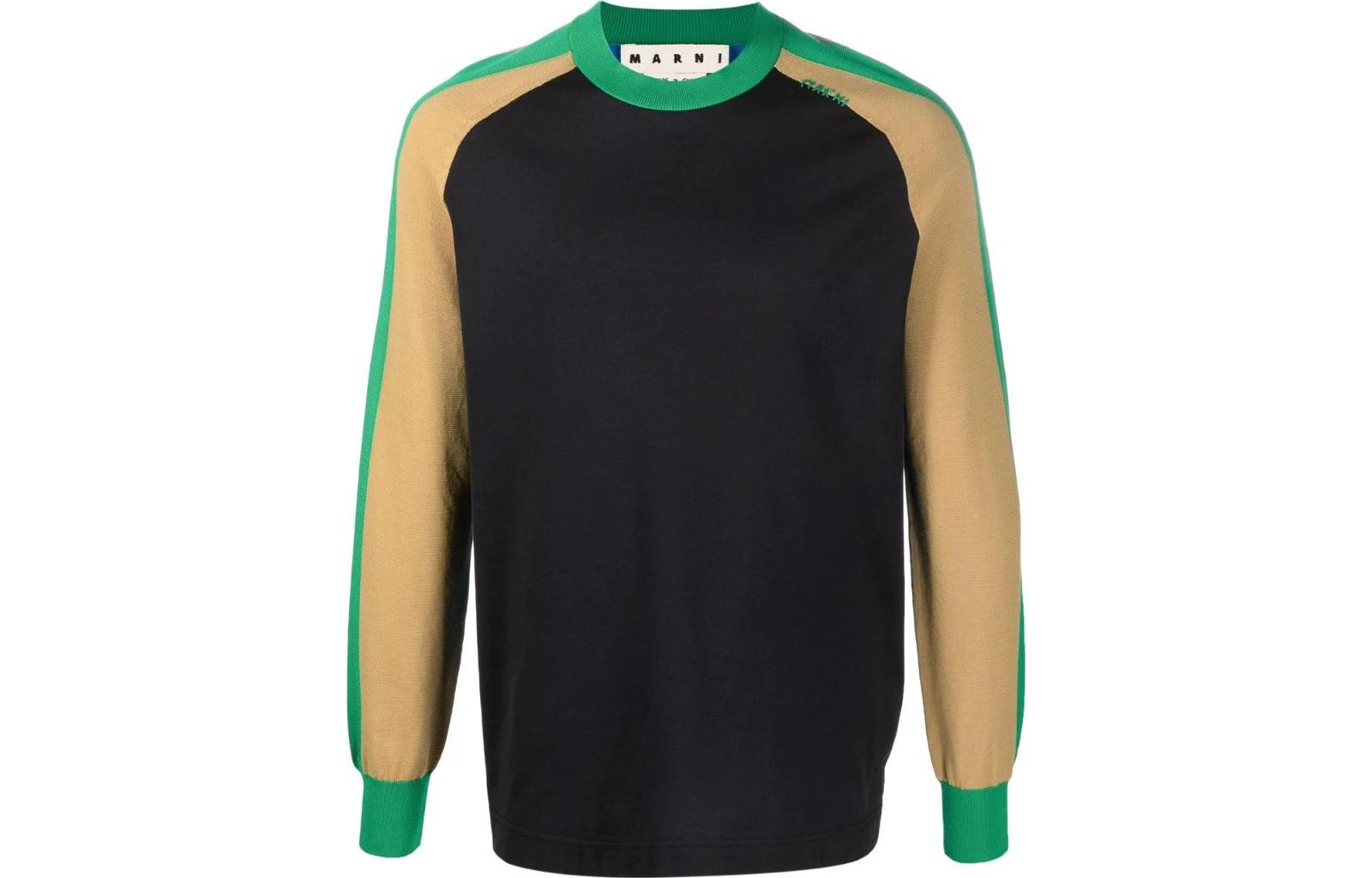 MARNI SS22 Colorblock Zipped Hoodie Jacket Men’s Multicolor JUMU0116LQ-TN855-00M38