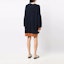 Shop MARNI SS22 Distressed Knit Long Sleeve Dress Blue ABMD0111Q0-UFC316-00B81