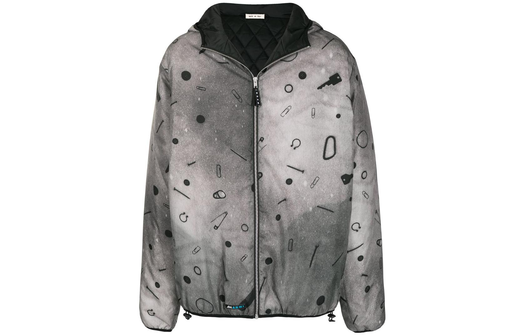 MARNI SS22 Graffiti Stripe Print Sweatshirt Beige FUMU0074P6USCT03DLY56