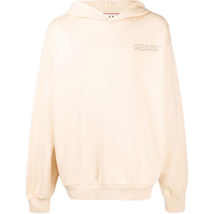 MARNI SS22 Logo Print Hoodie Unisex Blue Long Sleeve FUMU0067P7USCU35LMB12