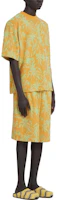 Purchase MARNI SS23 彈性腰圍黃色色織紋短褲 PJMU0062A0-UTC249-JQR17