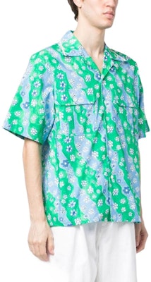 MARNI SS23 Green Floral Print Short Sleeve Button-Up Shirt CUMU0266A8-UTC234-SFV62 Purchase MARNI SS23 Green Floral Print Short Sleeve Button-Up Shirt CUMU0266A8-UTC234-SFV62