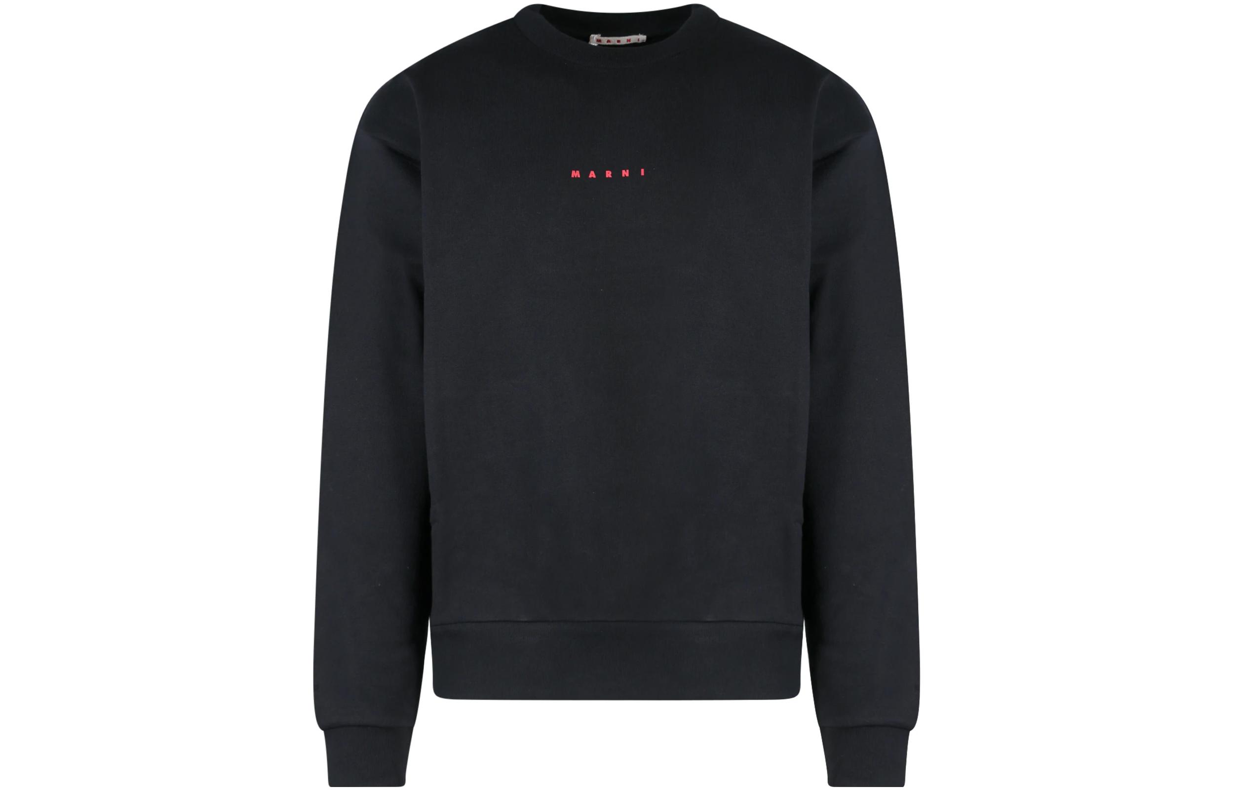 MARNI SS23 Black Striped Print Zip-Up High Neck Sweatshirt CDMG0107Q0-UFC531-RGX99