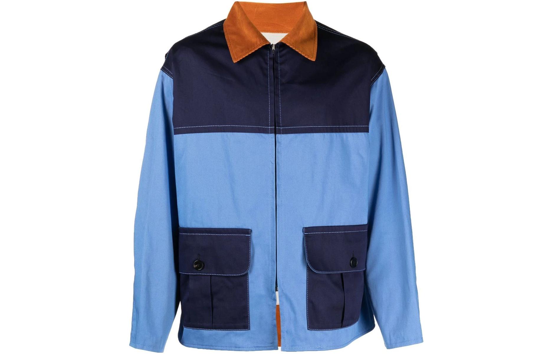 MARNI SS23 Distressed Dual Pocket Zip Jacket Green () JUJU0034A0USCU86GDB42