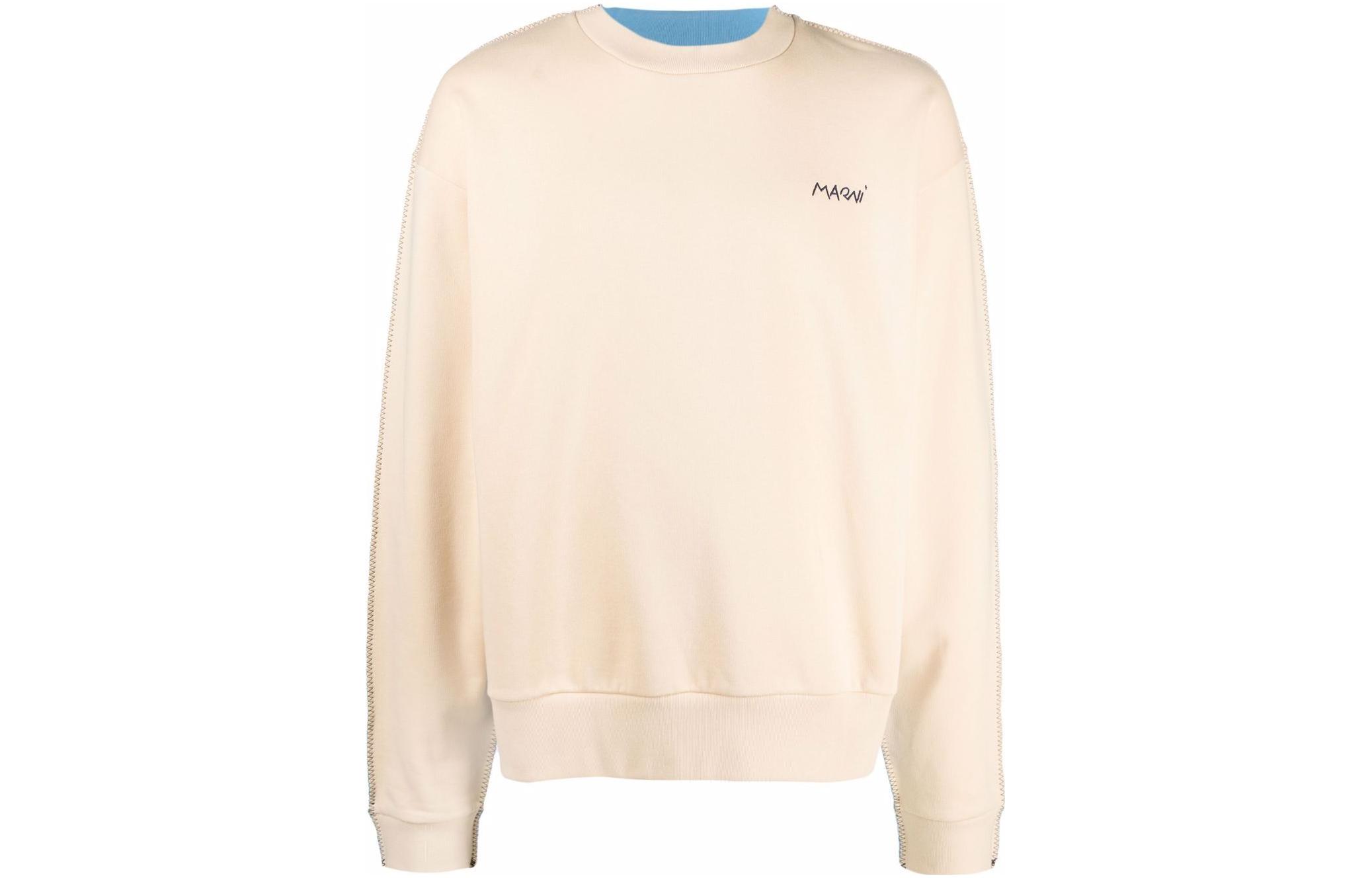 MARNI SS23 Multicolor Striped Hooded Sweatshirt Long Sleeve GCMG0310Q0-UFC066-WEB39