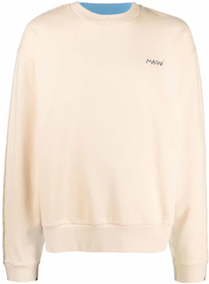 MARNI SS23 Logo Print Colorblock Pullover Long Sleeve Sweatshirt Blue Men FUMU0096QX-UTC029-00W06 Buy MARNI SS23 Logo Print Colorblock Pullover Long Sleeve Sweatshirt Blue Men FUMU0096QX-UTC029-00W06