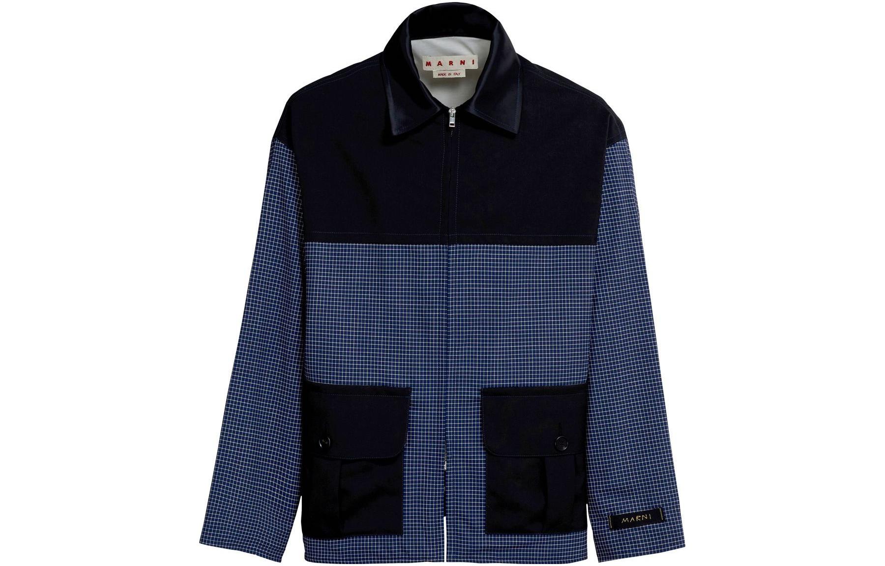 MARNI SS23 Single-Breasted Collared Jacket Brown Outerwear GUMU0097U7-UTP718-00W60