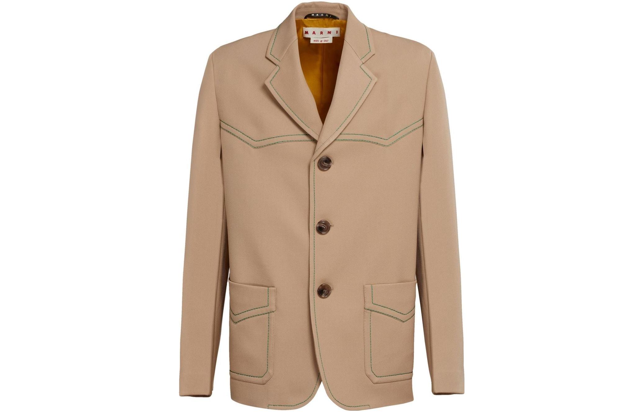 MARNI SS23 Solid Color Hoodie Jacket Brown Sugar Tone JUMU0148U0UTA117