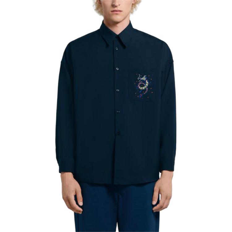 Lookbook MARNI SS24 黑龍年限定長袖襯衫 CUMU0061S1TW83900B99