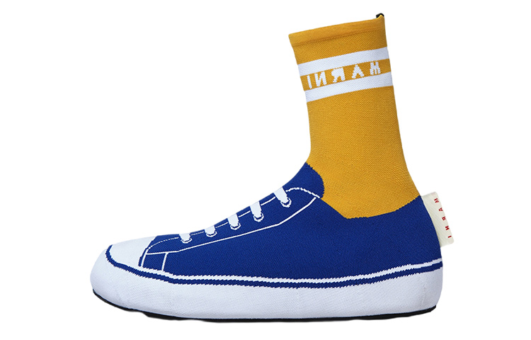 Marni Trompe L'œil High-Top 'Blue Jacquard'