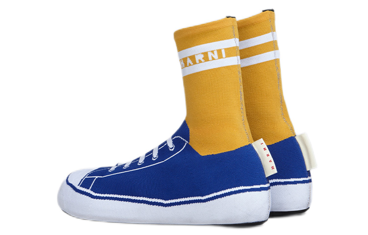 Marni Trompe L'œil High-Top 'Blue Jacquard' 圖 3