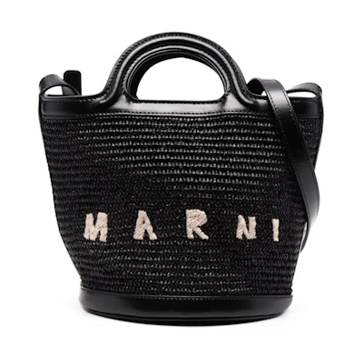 Marni Tropicalia Bucket Bag Black