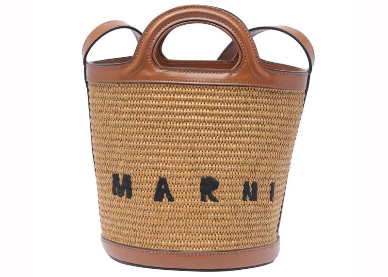 Marni Tropicalia Bucket Bag Brown