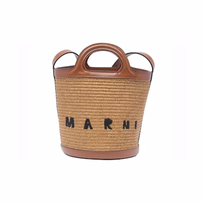 Marni Tropicalia Bucket Bag Brown