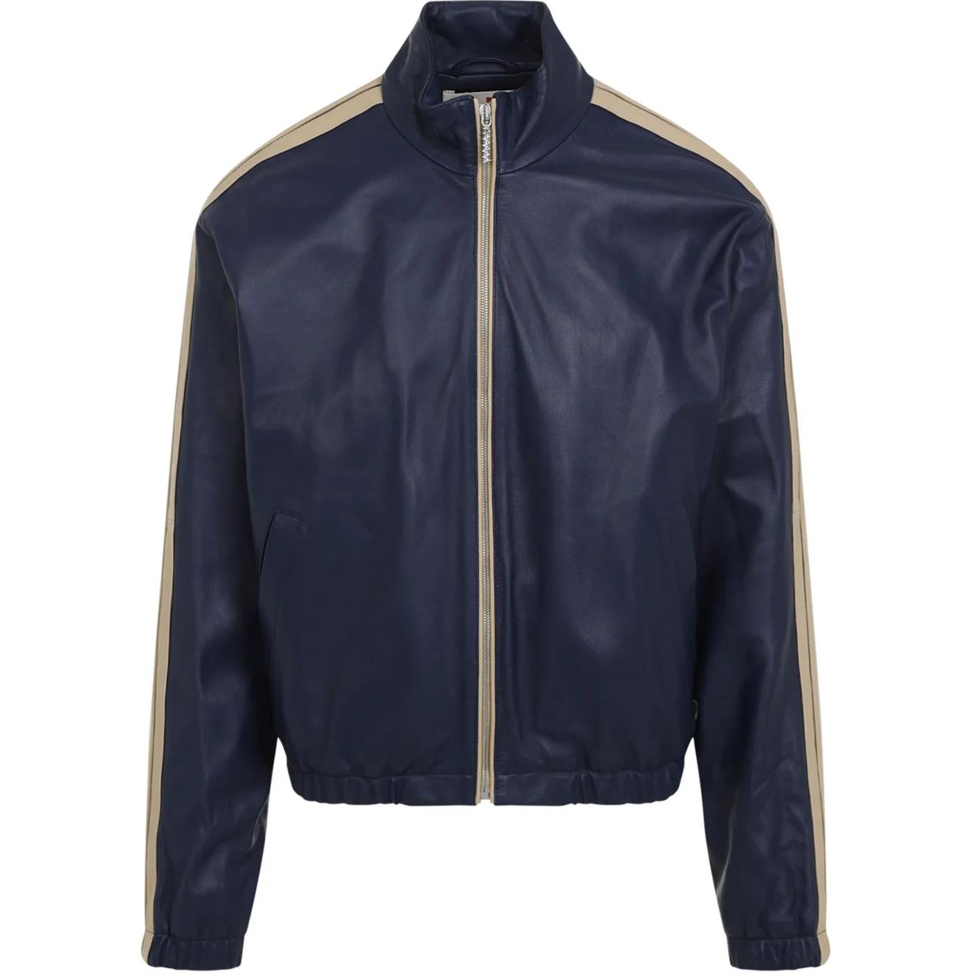 Marni Two-Tone Zip-Up Jacket Blue Long-Sleeve JUMY0057X1ULV87100B52