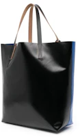 Order Marni Two Tone Logo Print Tote Bag Royal Blue/Black
