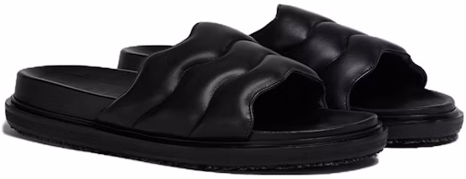 Order MARNI 皮革 波浪形 露趾 時尚涼鞋 男款 黑色